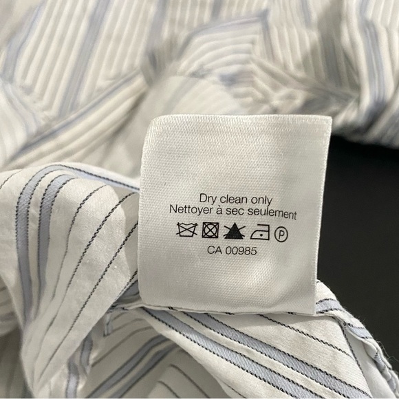 Veronica Beard Pismo Blouse White Navy Blue Stripe Coastal Nautical - Picture 6 of 14